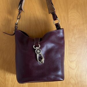 Dooney & Bourke large leather bucket bag